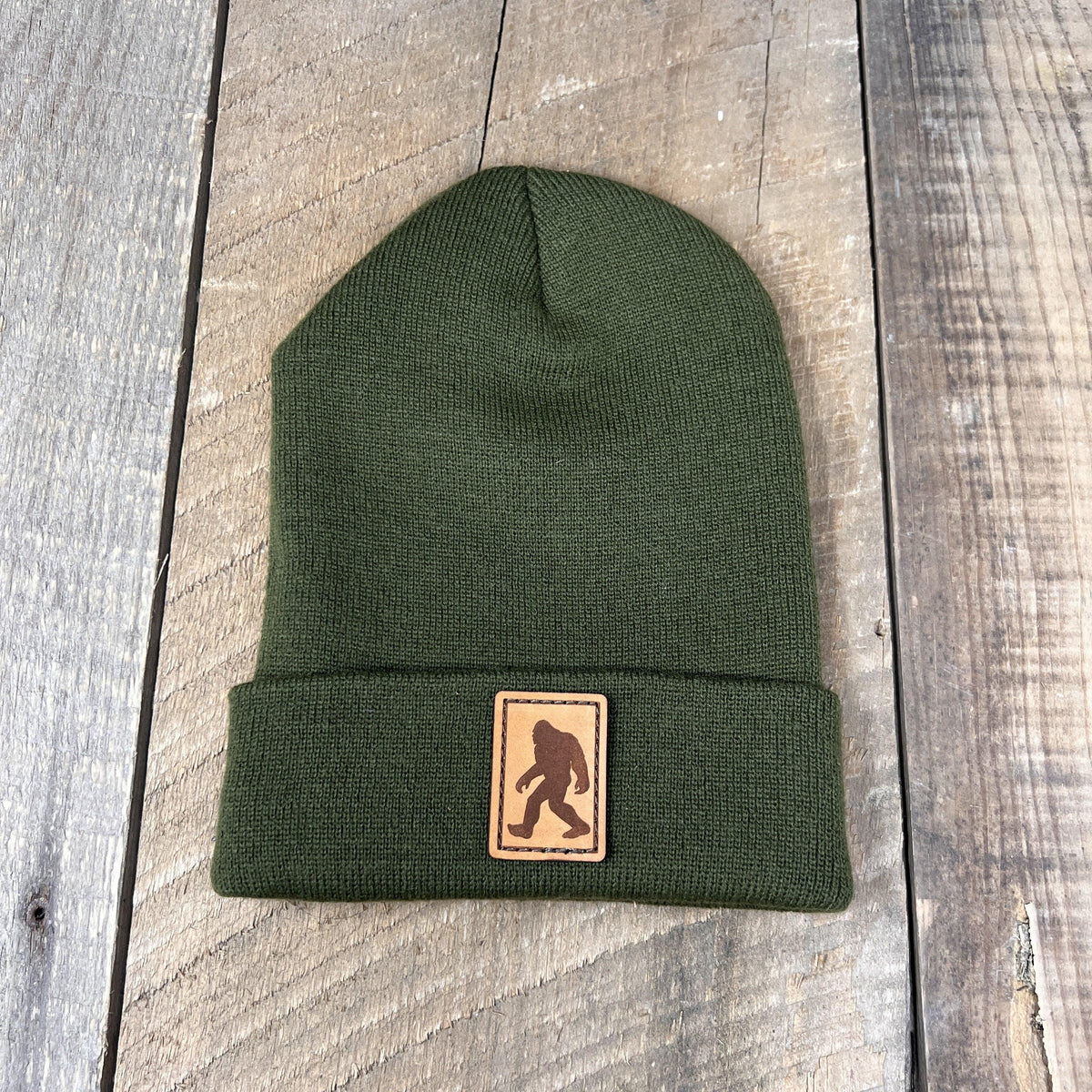 BIGFOOT CUFFED BEANIE | YUPOONG 1501KC Beanies Hells Canyon Designs Moss
