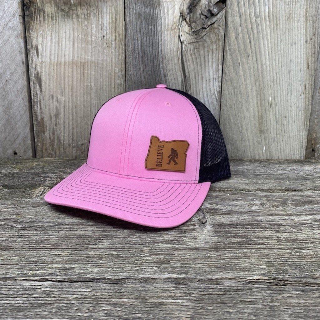 BIGFOOT OREGON LEATHER PATCH HAT RICHARDSON 112 Leather Patch Hats Hells Canyon Designs