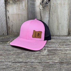 BIGFOOT OREGON LEATHER PATCH HAT RICHARDSON 112 Leather Patch Hats Hells Canyon Designs