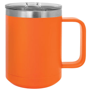 CAMP STYLE COFFEE CUPS 15 oz Coffee Mugs Hells Canyon Designs Orange