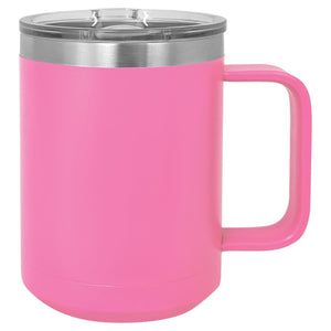 CAMP STYLE COFFEE CUPS 15 oz Coffee Mugs Hells Canyon Designs Pink