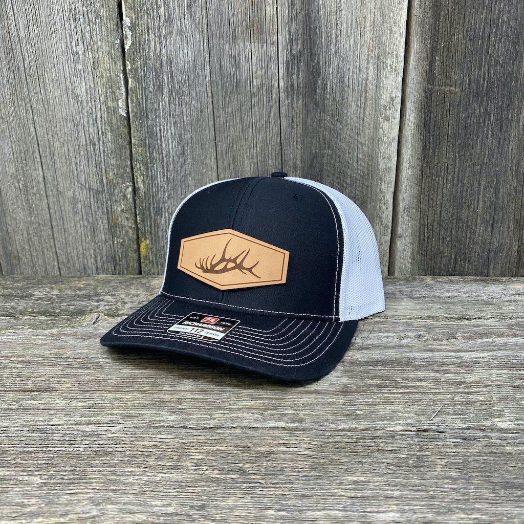 ELK SHED LEATHER PATCH HAT - RICHARDSON 112 Leather Patch Hats Hells Canyon Designs