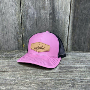 ELK SHED LEATHER PATCH HAT - RICHARDSON 112 Leather Patch Hats Hells Canyon Designs