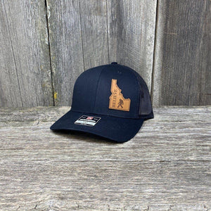 IDAHO HEART HAT - SHOW THE LOVE Leather Patch Hats Hells Canyon Designs # Solid Black