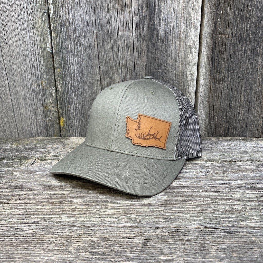 Washington Elk Patch Hat Richardson 112 Leather Patch Hats Hells Canyon Designs Loden