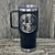 WHITETAIL DEER BLACK 20oz COFFEE MUG Tumbler Hells Canyon Designs 
