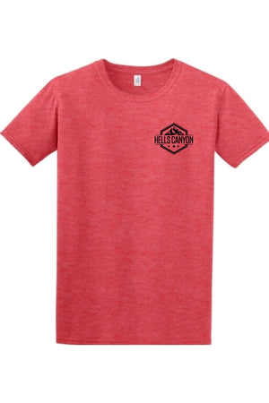 Gildan Softstyle T-Shirt Hells Canyon Designs Heather Red S 