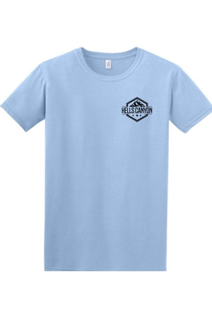 Gildan Softstyle T-Shirt Hells Canyon Designs Light Blue S 