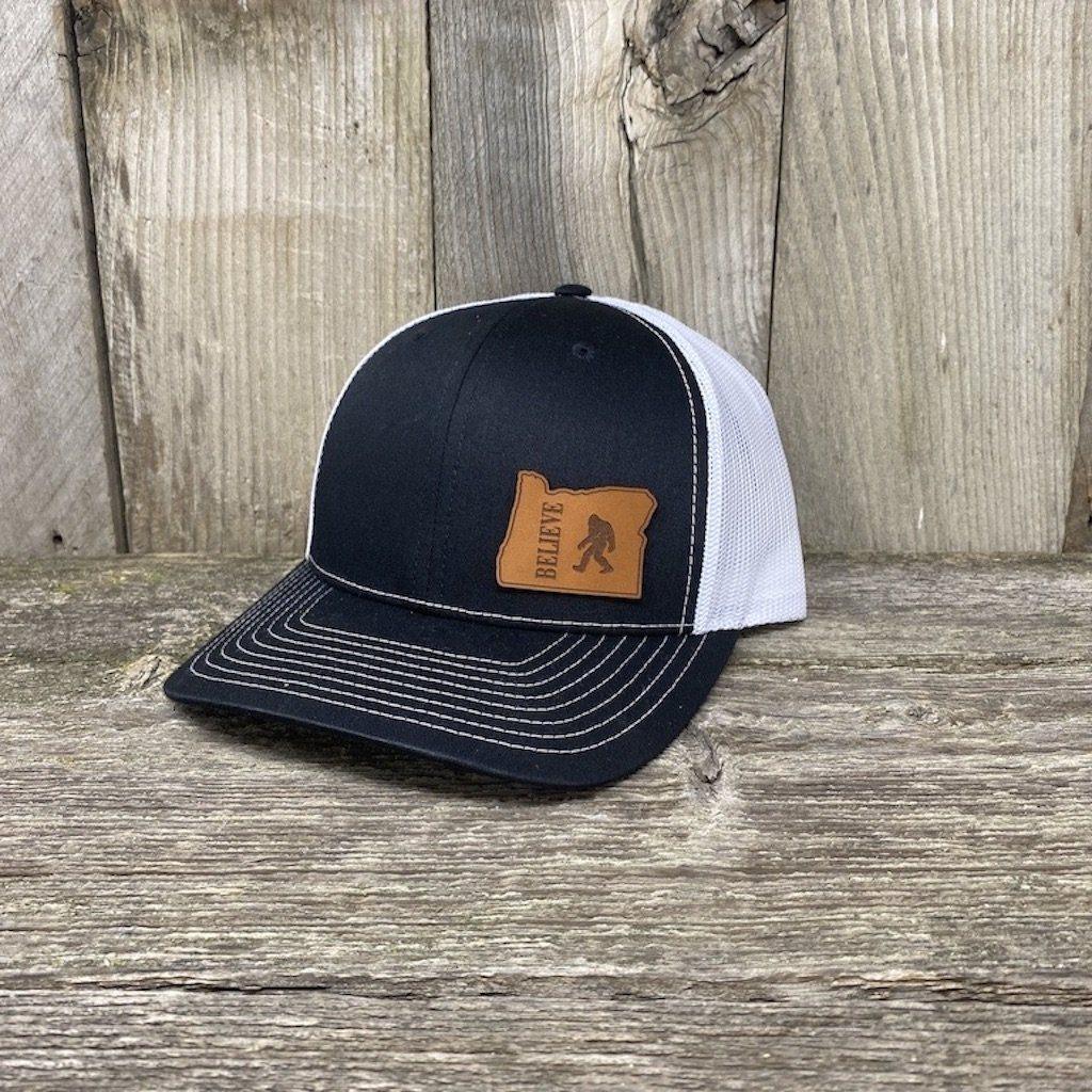 SASQUATCH OREGON LEATHER PATCH HAT RICHARDSON 112 HELLS CANYON