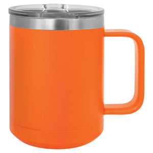 CAMP STYLE COFFEE CUPS 15 oz Coffee Mugs Hells Canyon Designs Orange 