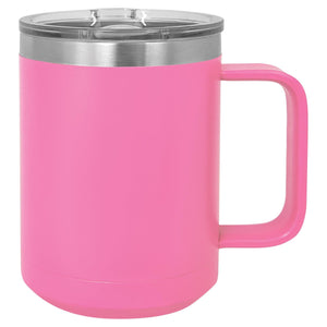 CAMP STYLE COFFEE CUPS 15 oz Coffee Mugs Hells Canyon Designs Pink 