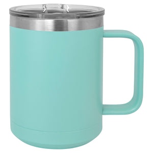 CAMP STYLE COFFEE CUPS 15 oz Coffee Mugs Hells Canyon Designs Turquoise 