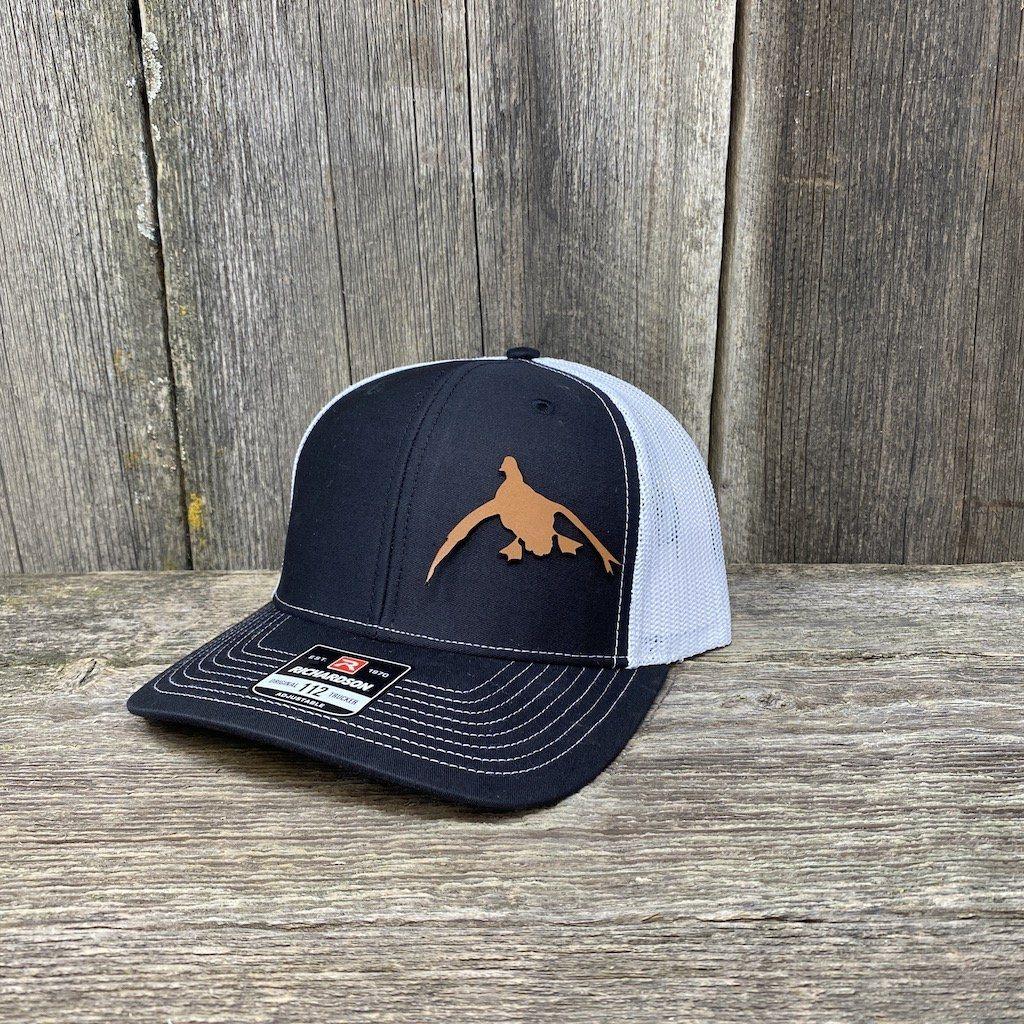 https://www.hellscanyondesigns.com/cdn/shop/products/duck-hunters-chestnut-leather-patch-hat-richardson-112-leather-patch-hats-hells-canyon-designs-blackwhite-387929.jpg?v=1622505411