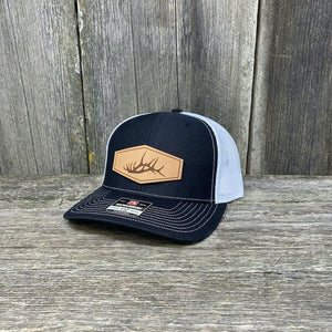 ELK SHED LEATHER PATCH HAT - RICHARDSON 112 Leather Patch Hats Hells Canyon Designs 