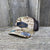 HAND SEWN BLACK ELK SHED LEATHER PATCH HAT - FLEXFIT SNAPBACK Leather Patch Hats Hells Canyon Designs # Arid/Tan Multicam 