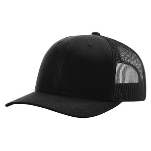 RICHARDSON 115 LEATHER PATCH HATS | HAND SEWN PATCHES Hells Canyon Designs Black 