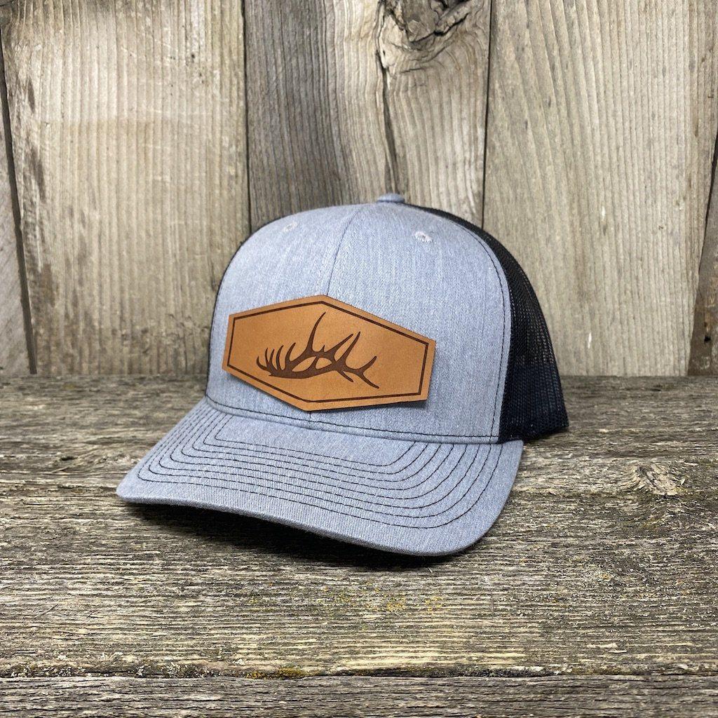 ELK SHED LEATHER PATCH HAT - RICHARDSON 112 Leather Patch Hats Hells Canyon Designs 