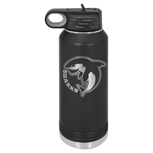 WHOLESALE 32OZ WATER BOTTLES Water Bottles Hells Canyon Designs Black 