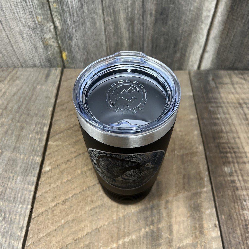 WILD TURKEY BLACK 20 OZ ENGRAVED TUMBLER Tumbler Hells Canyon Designs 
