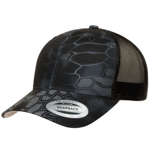 YP CLASSICS 6606 CAMO LEATHER PATCH HAT | HAND SEWN PATCHES Leather Patch Hats Hells Canyon Designs Kryptek Typhon 